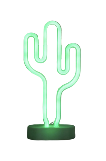 10" LED Cactus Neon Sign (Quantity: 10)