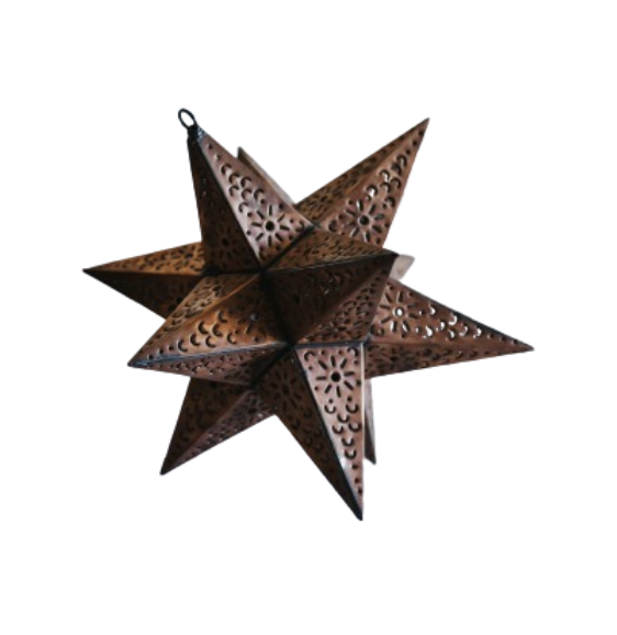 Copper Metal Stars (Quantity: 9)