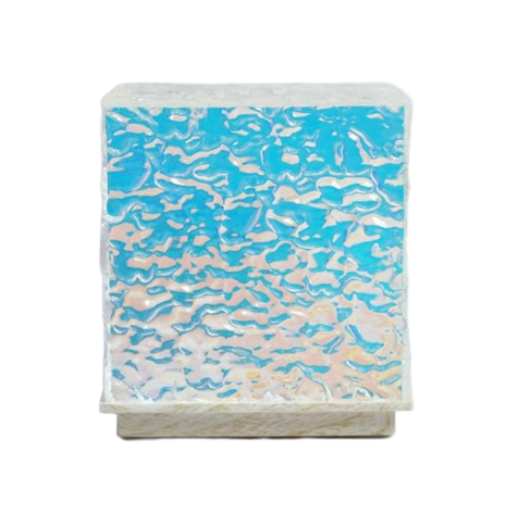 4" Iridescent Cube 