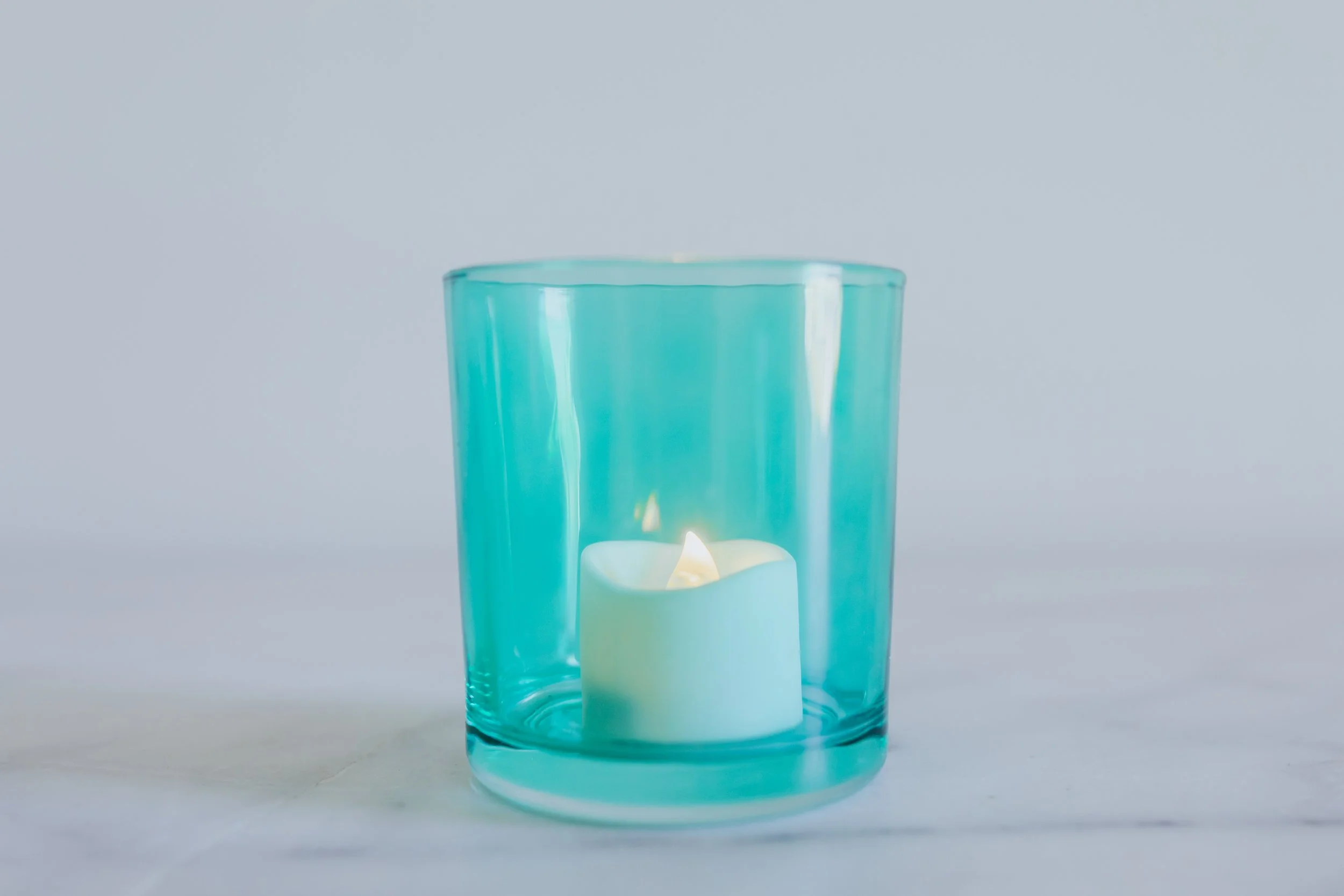 Turquoise Votive $2.50