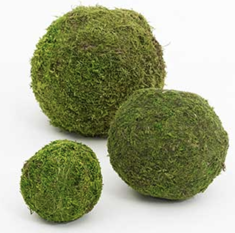 4"-6" Dried Moss Balls