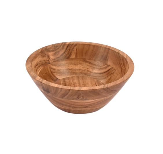 9" Acacia Wood Vessel