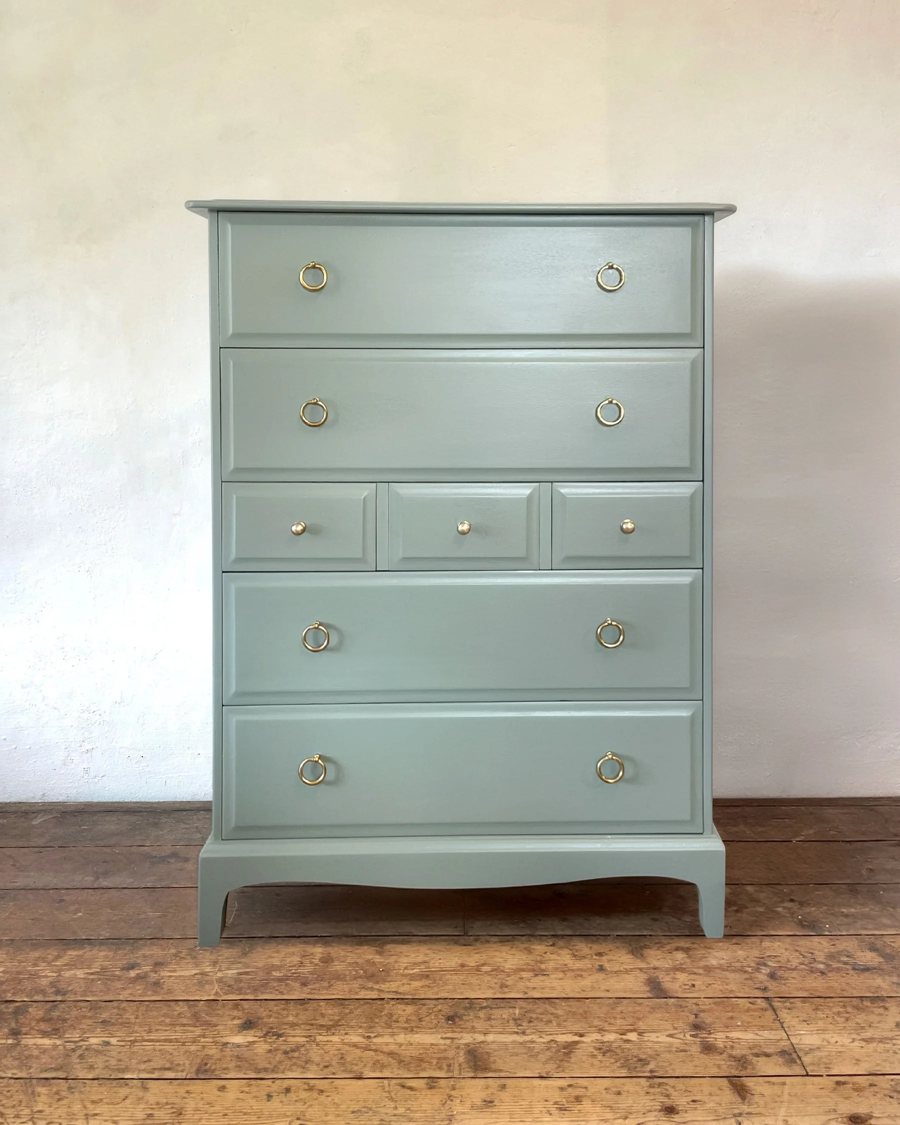 Vintage Stag Minstrel Tallboy Chest of Drawers in 'Carriage House'