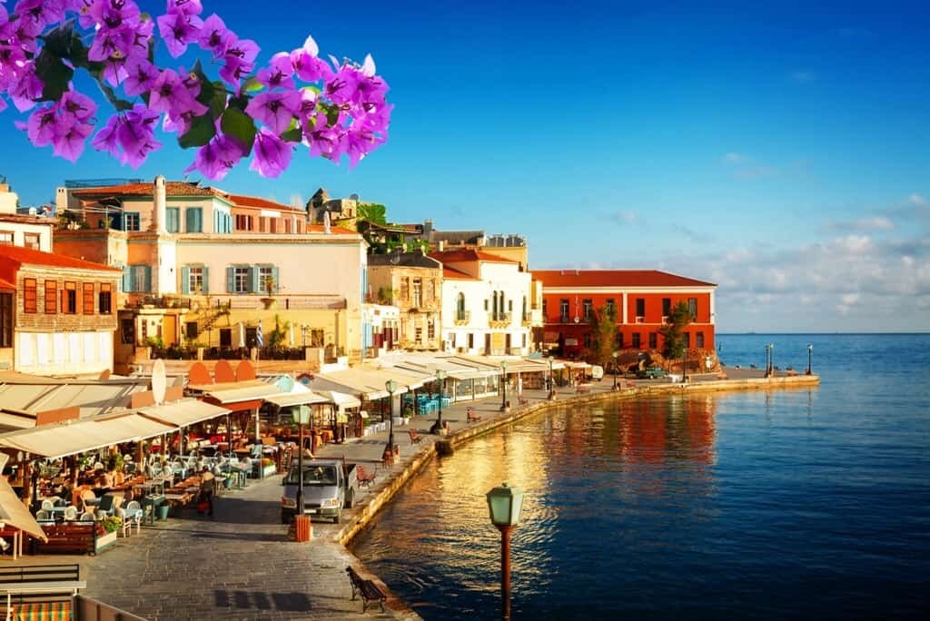 bay-of-Chania-at-sunny-summer-day-Crete-Greece-with-flowers-min.jpeg