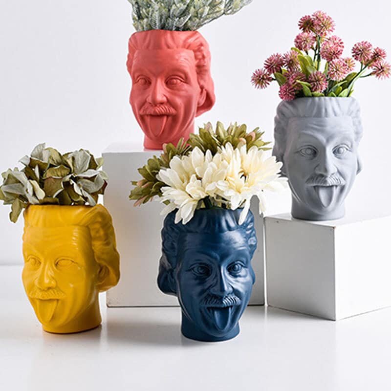 Einstein Head Planter