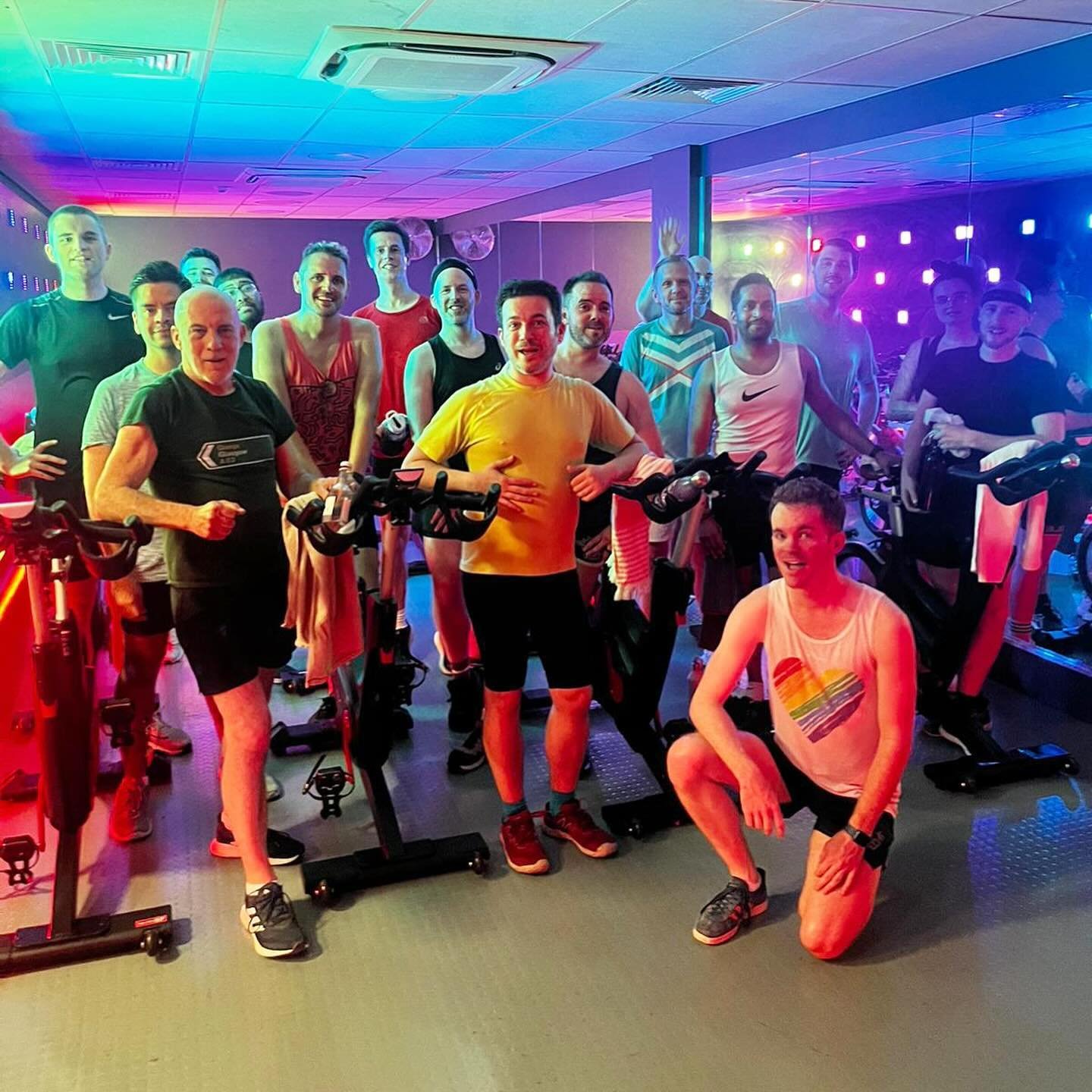 🌈🪩🌮 That&rsquo;s how we do a Monday Spinderellas! Epic Gwen v Pink playlist with P!NK coming out as our champ&hellip; great work everyone, see you on a bike soon! #spinder #spinstudio #lgbtfitness #gayuk #gaylondon #gymworkout