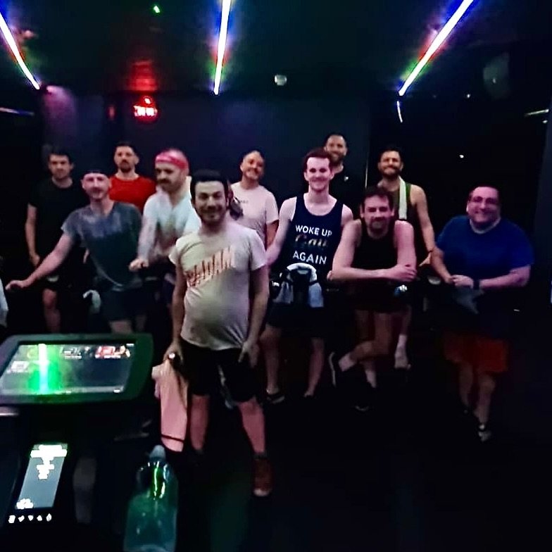 Icons icons icons! Oh, and an amazing icons Spinder playlist! 🌈🥰🪩✨🎹🎤 Great work Spinderellas at @cluffy72&rsquo;s class tonight! #lgbtfitness #spinder #spinclub #gayuk #gaylondon #gayfitness #gaylondon