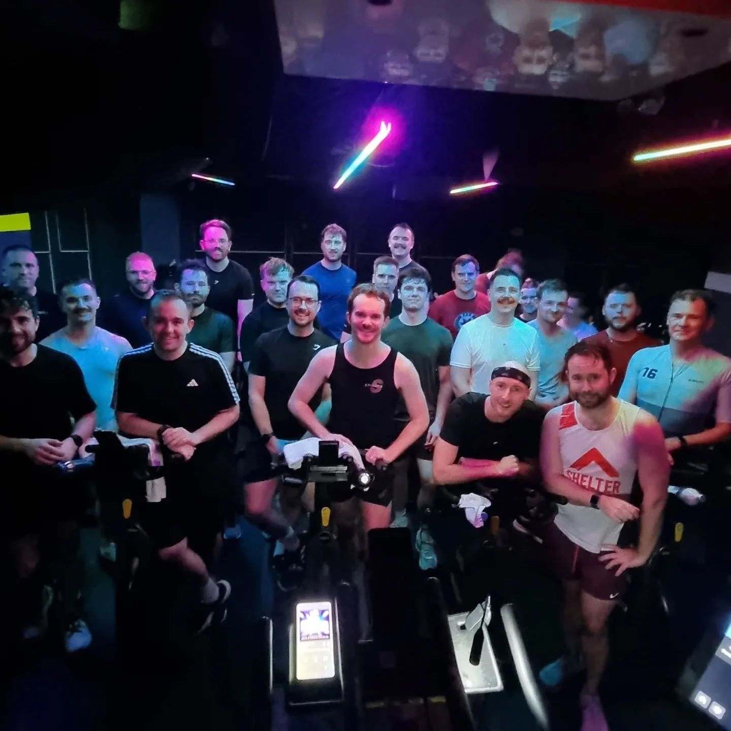 It was 90s Pop Party time at Spinder tonight with @cluffy72 .  Epic work and the vocals were on point!  See you in the studio soon! 🌈❤️🚴&zwj;♀️