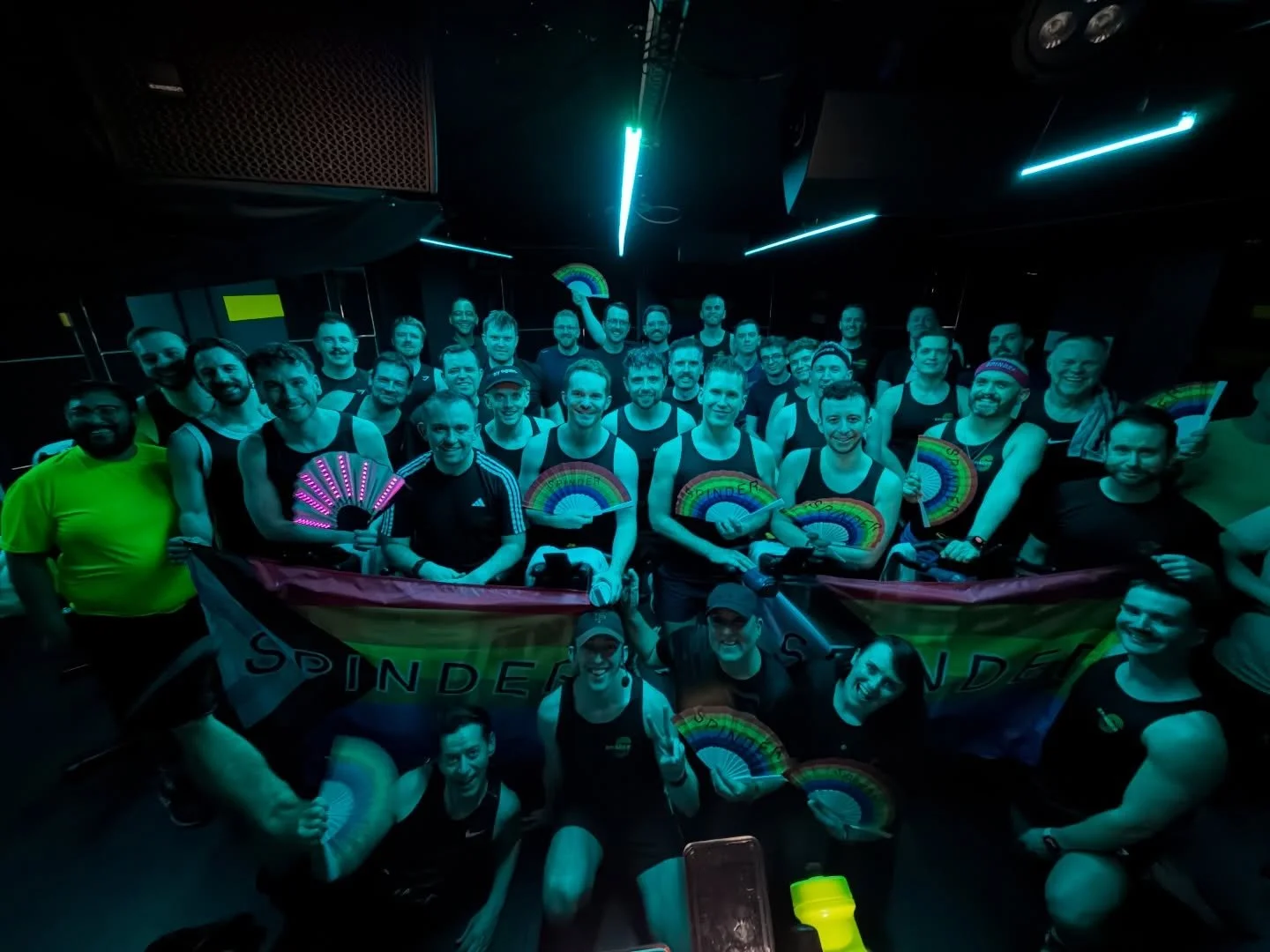 ❤️💕🌈 Spinder, that was something special. 🔥

Three years on from losing our founder Rich, today&rsquo;s charity class was full of the energy, love and community spirit he built Spinder on.

We cycled hard, dance-breaked our way through the class, 