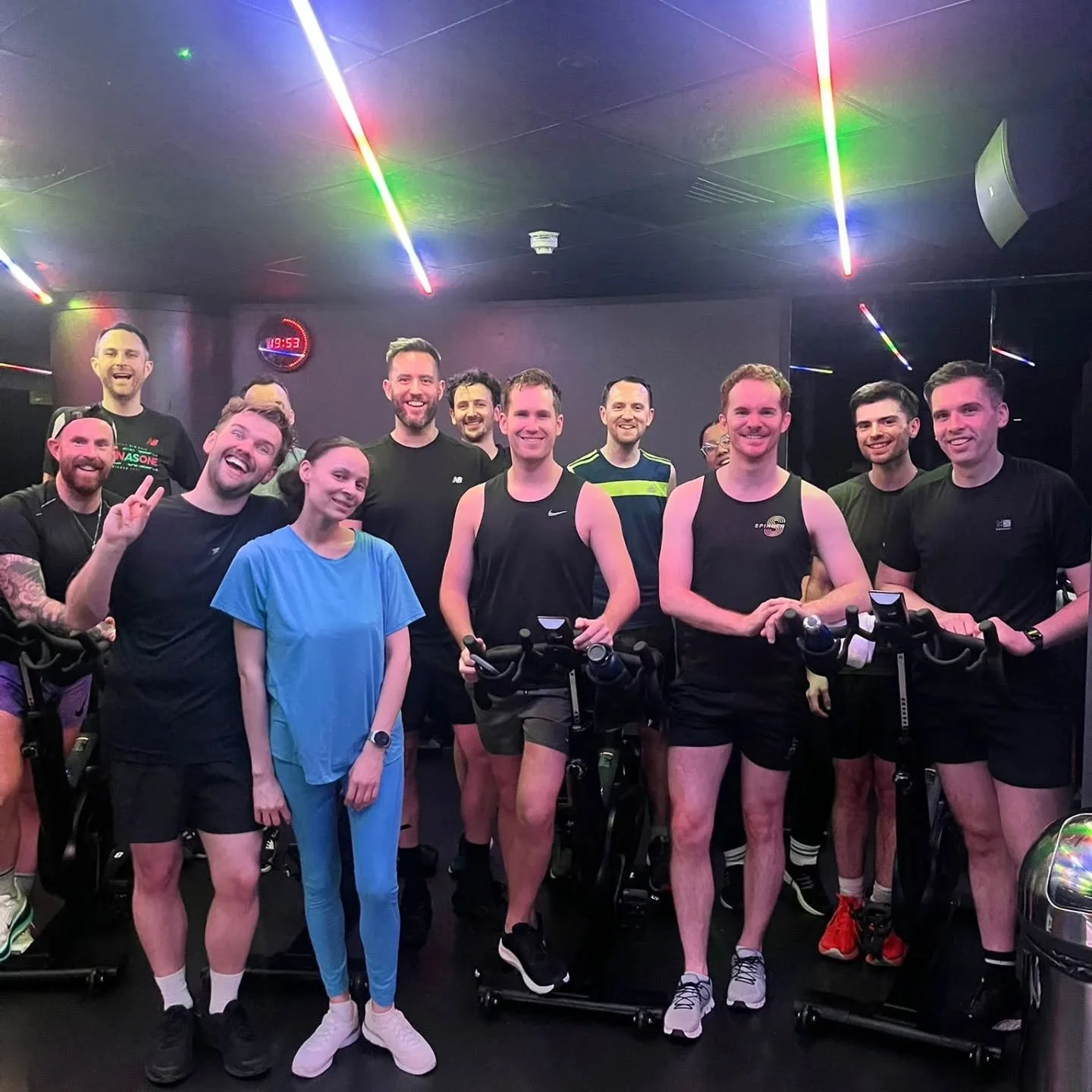The week has begun at Spinder and it was an epic Jukebox Musicals playlist with @leannegabriella that got it started!  Great work Spinderellas!  What a singalong.  3 more classes this week so join us on a bike!  Www.wearespinder.com. 🌈🚴&zwj;♀️❤️🎵