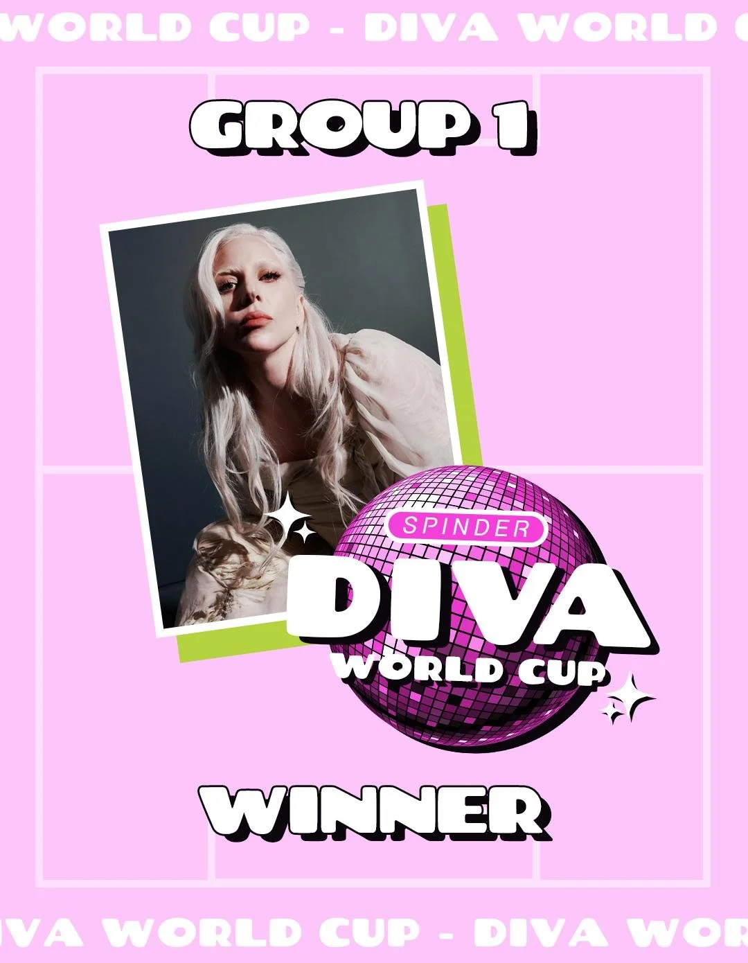 🏆✨ DIVA WORLD CUP UPDATE ✨🏆 The votes have been counted. The diva points have been verified. The drama has been served. And your first finalist is&hellip; 👑 LADY GAGA 👑

With an incredible 58 Diva Points, Mother Monster stormed through Group 1 an
