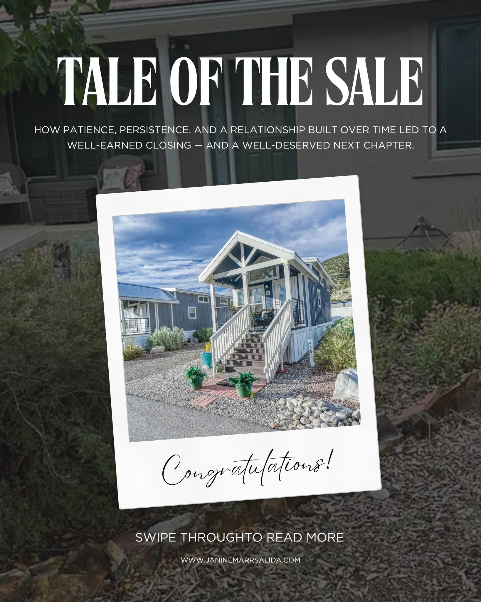 Not every sale closes fast &mdash; and that's okay.

This one took patience. The seller had already moved on to her next chapter, the market had shifted, and the home sat vacant for a while. But we stayed consistent &mdash; regular check-ins on the p