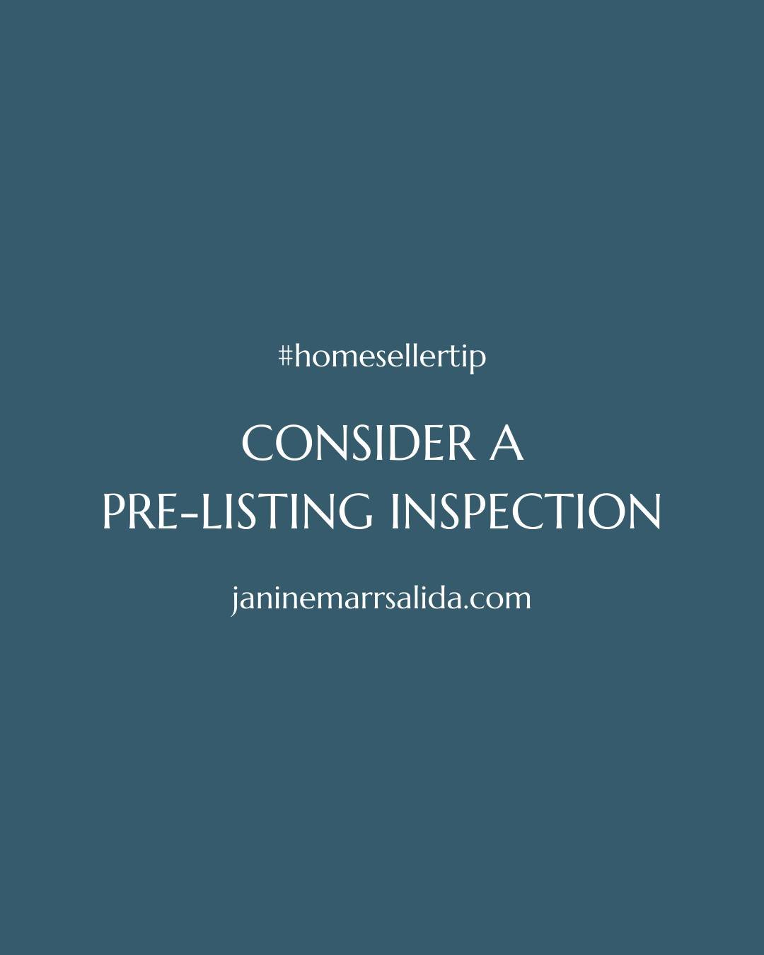 One of the smartest moves sellers can make before listing? A pre-listing inspection.

It lets you find and fix issues on your terms &mdash; before buyers use them to negotiate. It shows you're serious, prepared, and confident in what you're selling.
