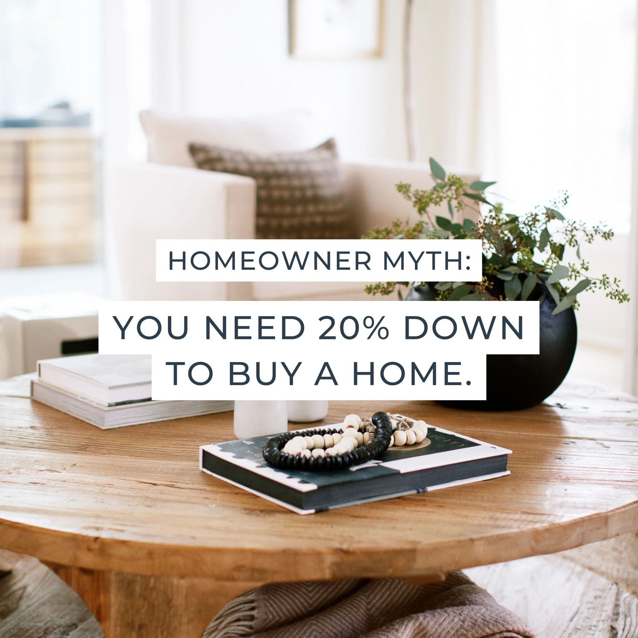 One of the biggest myths I hear from first-time buyers: "I need 20% down to buy a home."

Not true.

There are loan programs with 3%, 5%, even 0% down &mdash; and plenty of buyers use them to get into homes they love without waiting years t