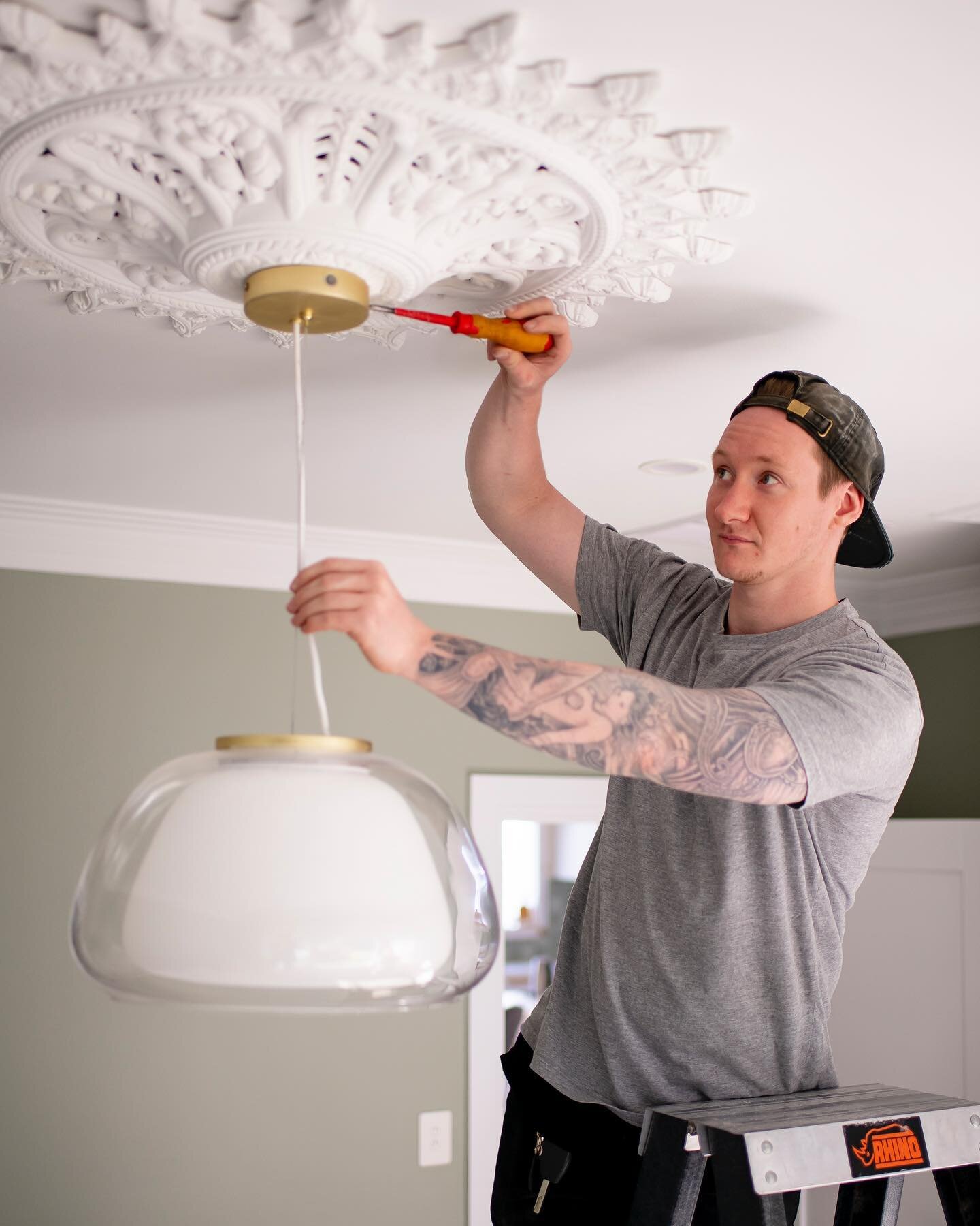 Nothing better than putting the final product touches on a job.