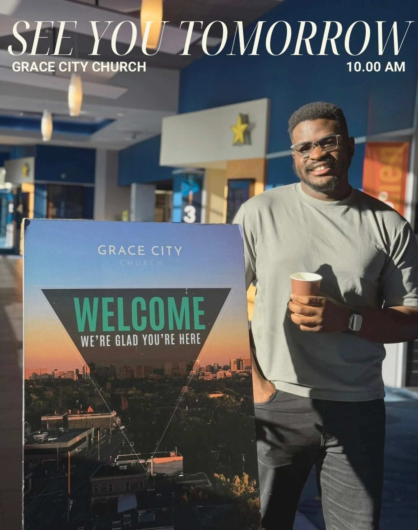 We can&rsquo;t wait to welcome you to church tomorrow!

Bring a friend, grab a coffee, and enjoy fellowship.

📍Cineplex Cinemas Lansdowne, Ottawa 

#gracecityottawa #ottawachurch #ottawa
