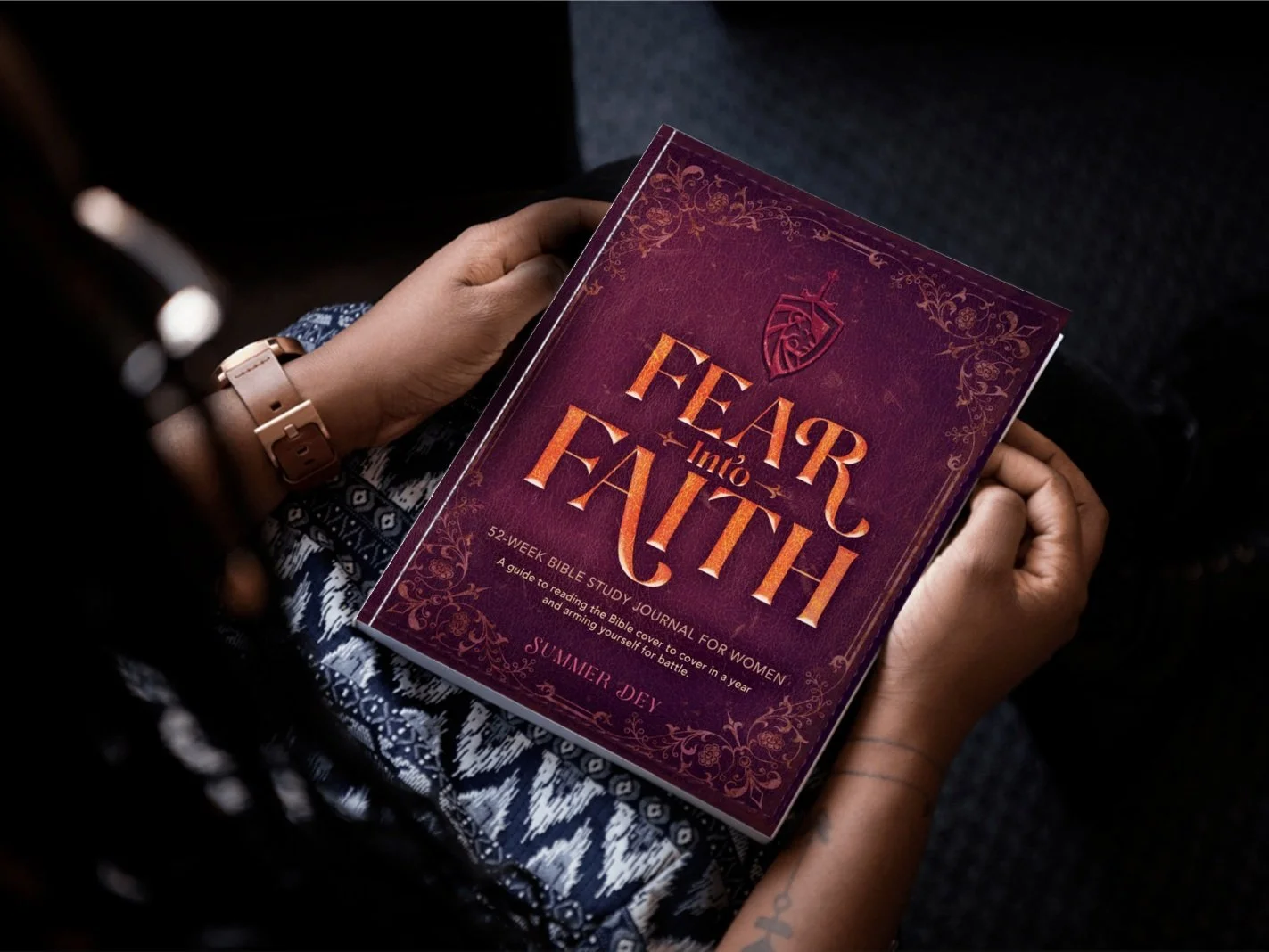Christian author book cover design