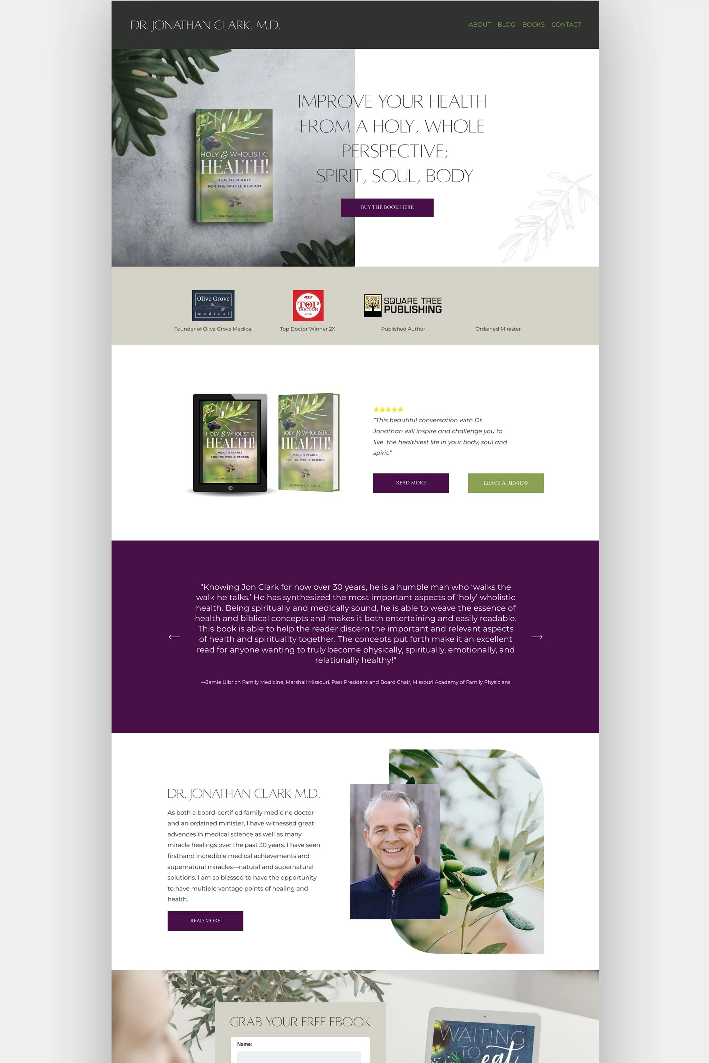 Christian website designer, Author Website Template, Christian Author website