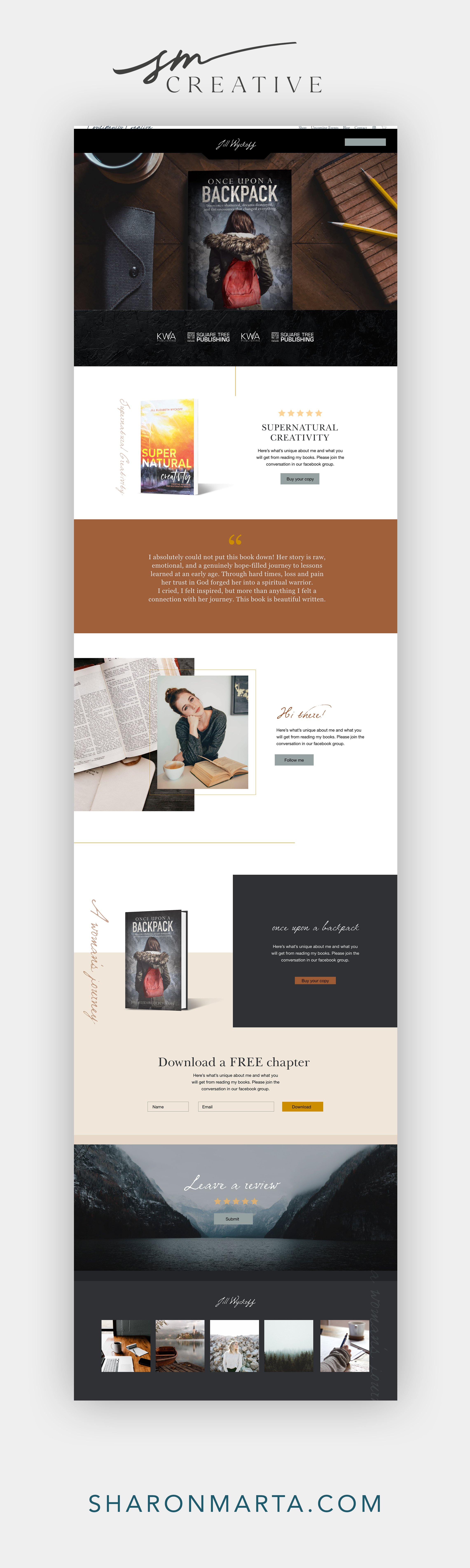Christian website designer, Author Website Template, Christian Author website