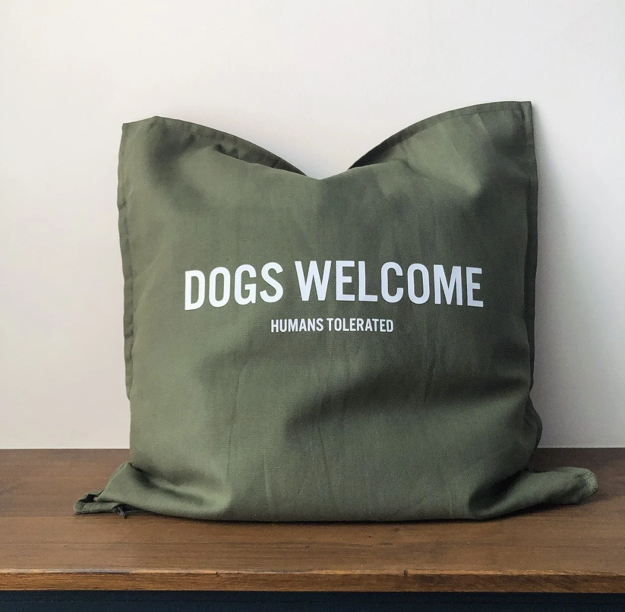 Dogs welcome humans tolerated cushion