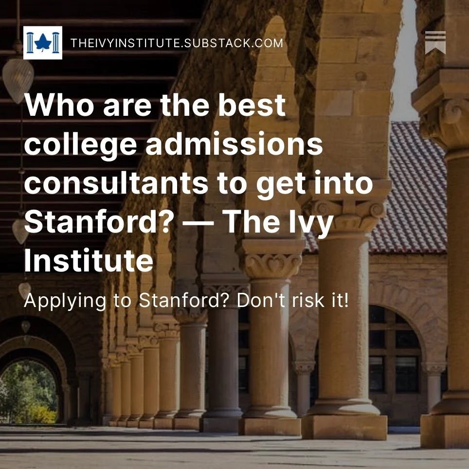 What is Stanford looking for in a successful applicant? — The Ivy Institute