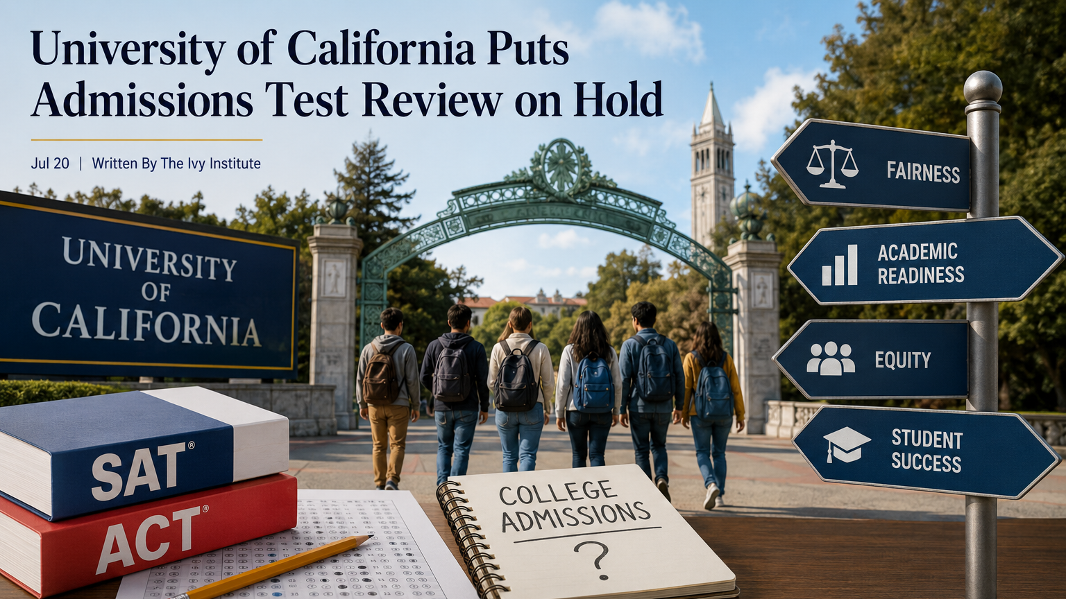 University of California Puts Admissions Test Review on Hold