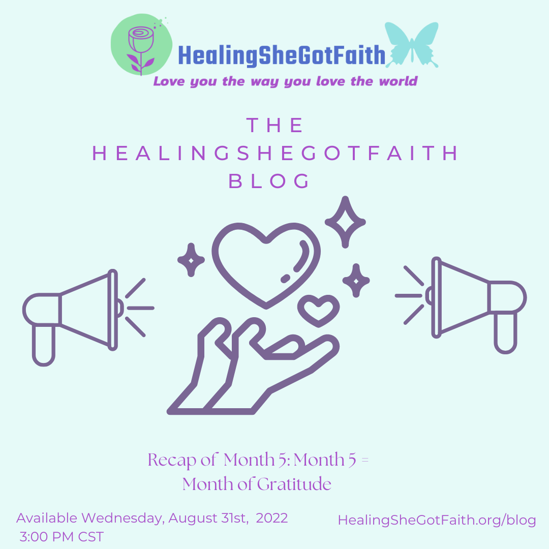 Reflection of Month 5: Month 5=Month of Gratitude 
