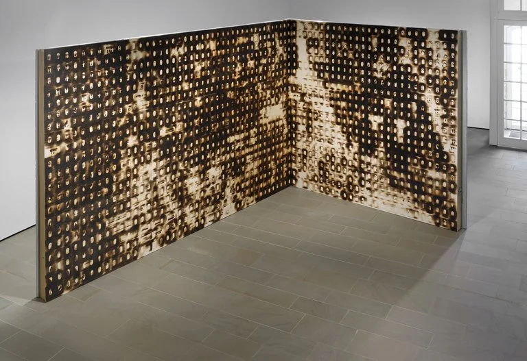 300 x 480 | 300 cm, Brennstempel auf Sperrholz