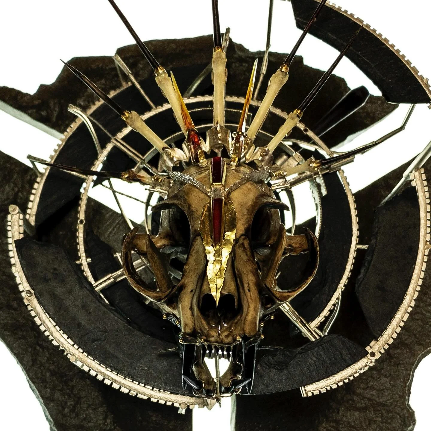 Ritual (2023): I&rsquo;ve debated posting this piece for 2 years. I put my soul into this sculpture. I eventually disassembled it because I was dissatisfied with some components and fabrication. Someday I will bring it back to life

22k, 18k, SS, Cat