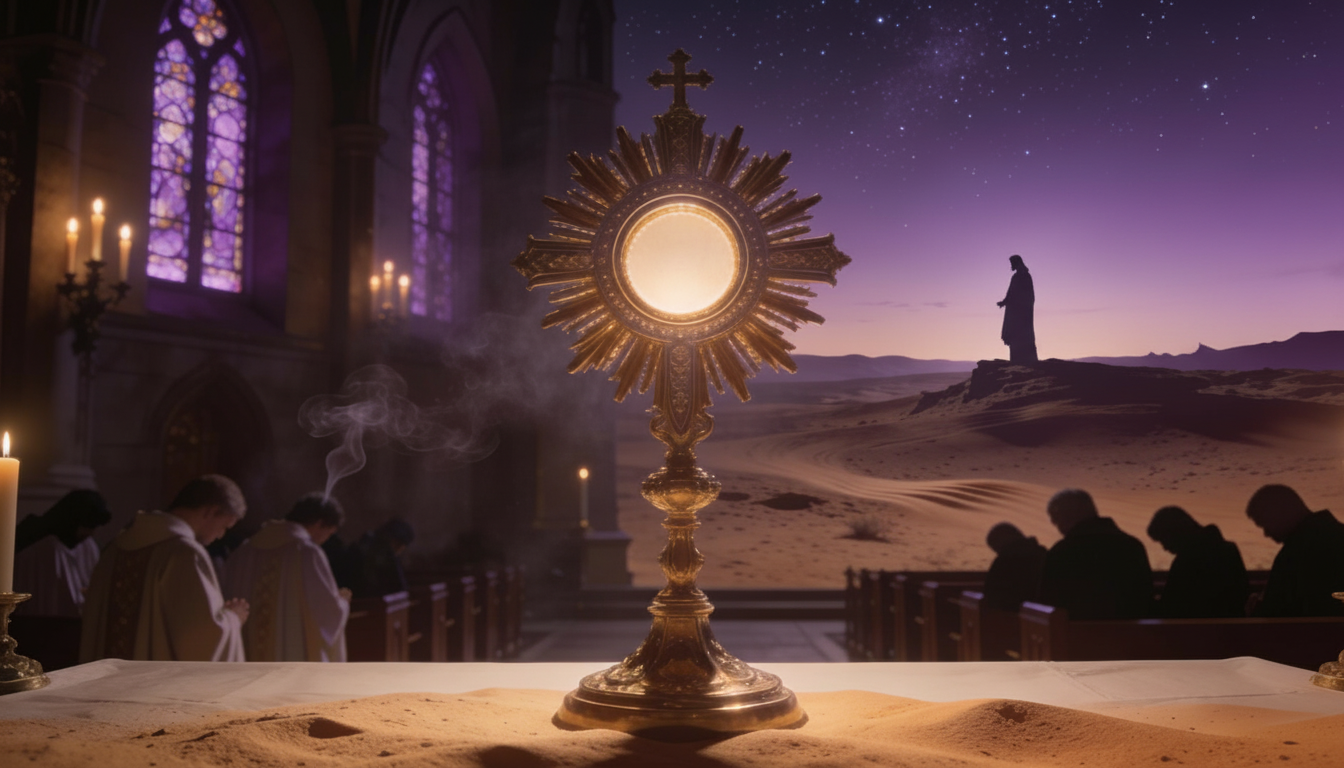 1st Sunday of Lent - Year A - Wrestling with Temptation &amp; “O Salutaris Hostia”