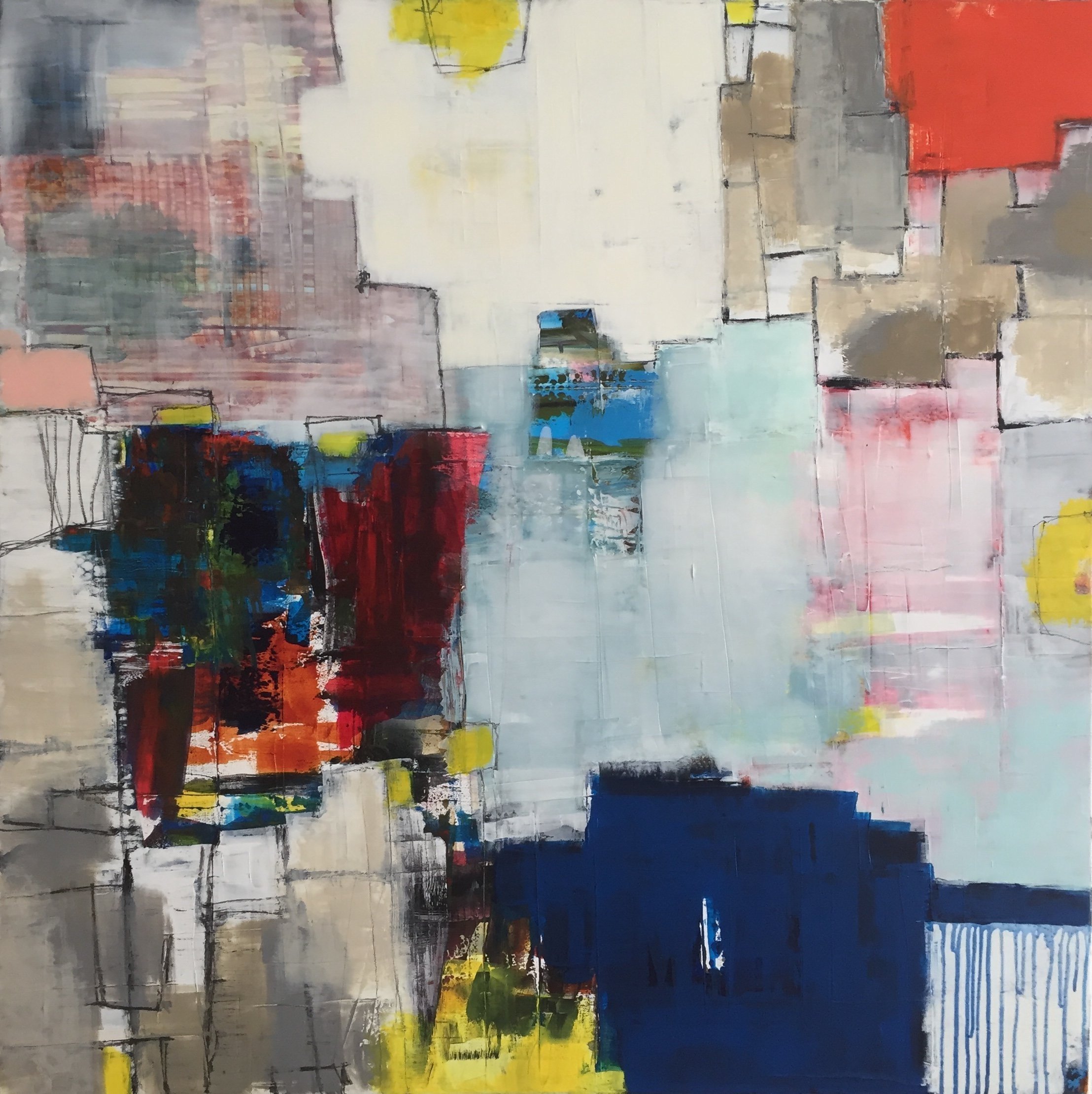 untitled, acrylic on canvas, 100x100x4cm, unframed
