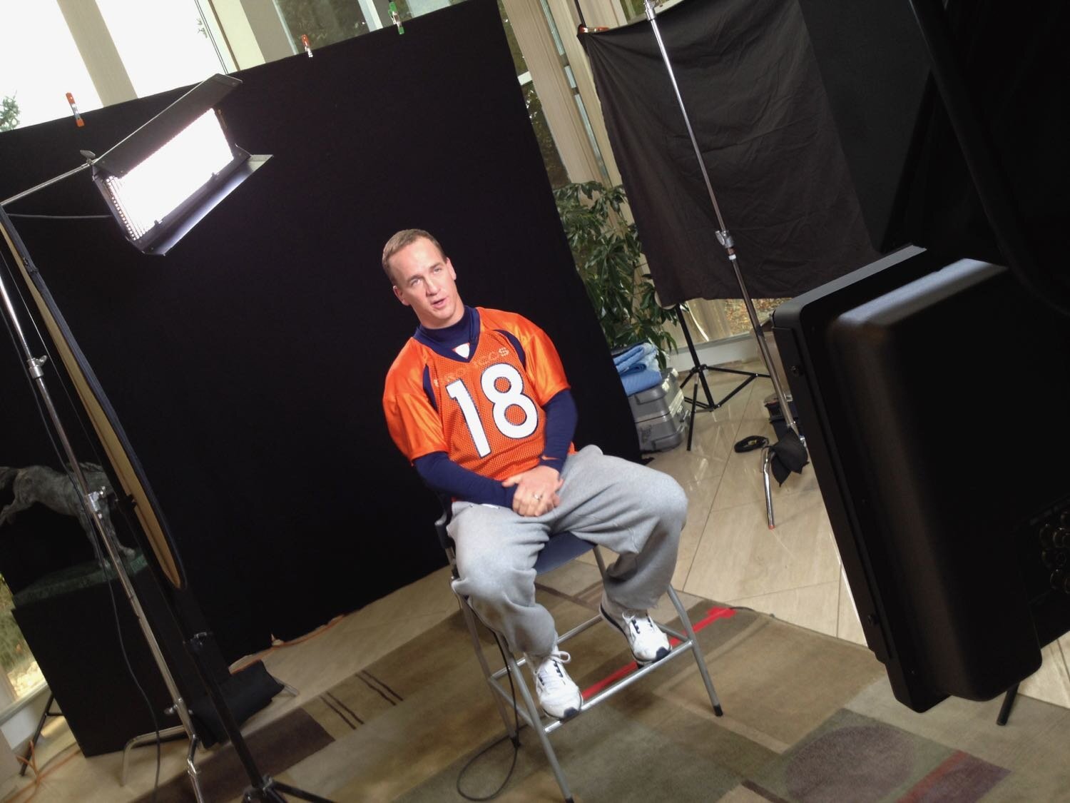 The Anchorman interviews Peyton Manning