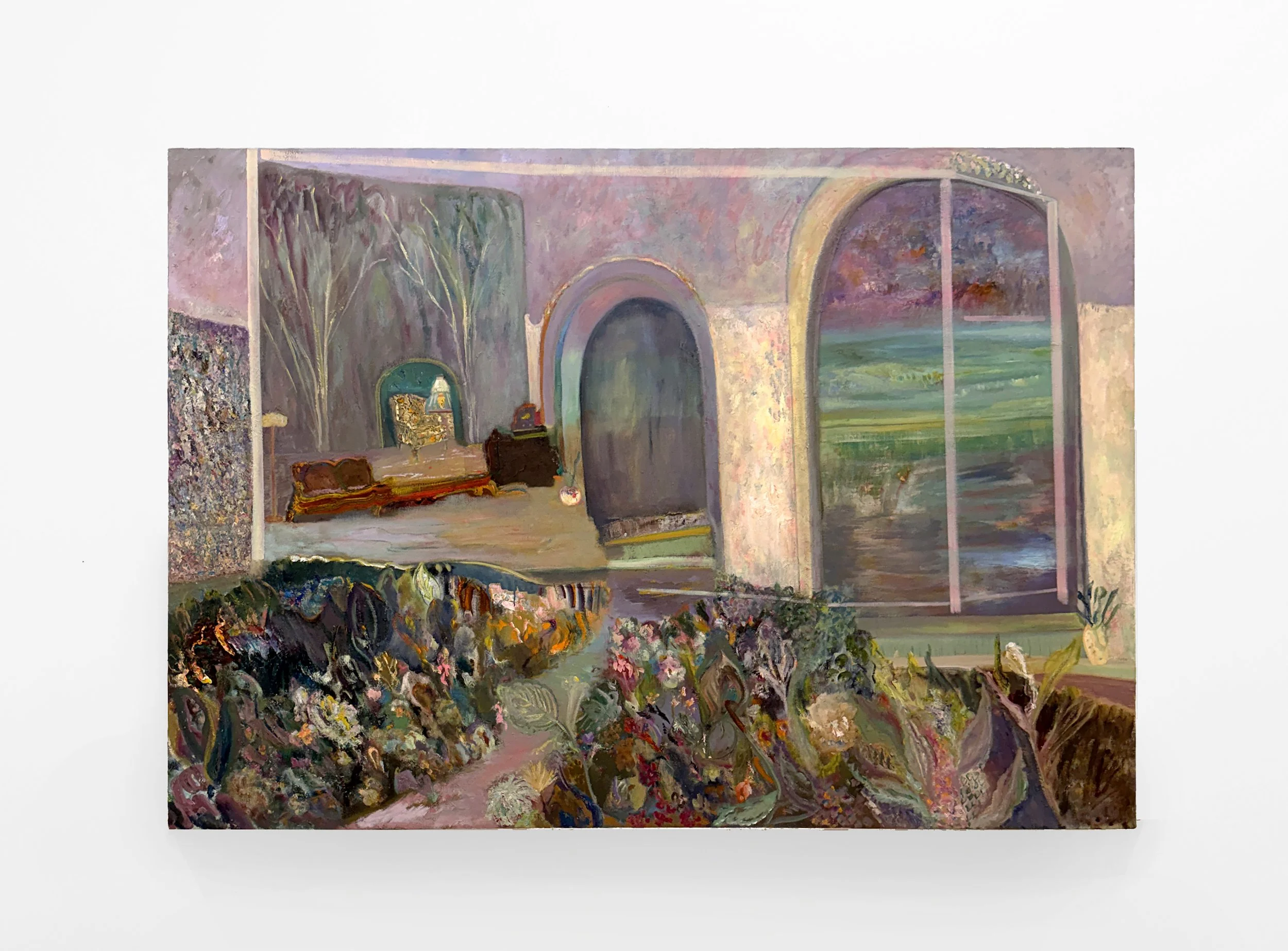 Bascha Mon, Unfinished, early 1980s, oil on canvas, 72 × 50 in