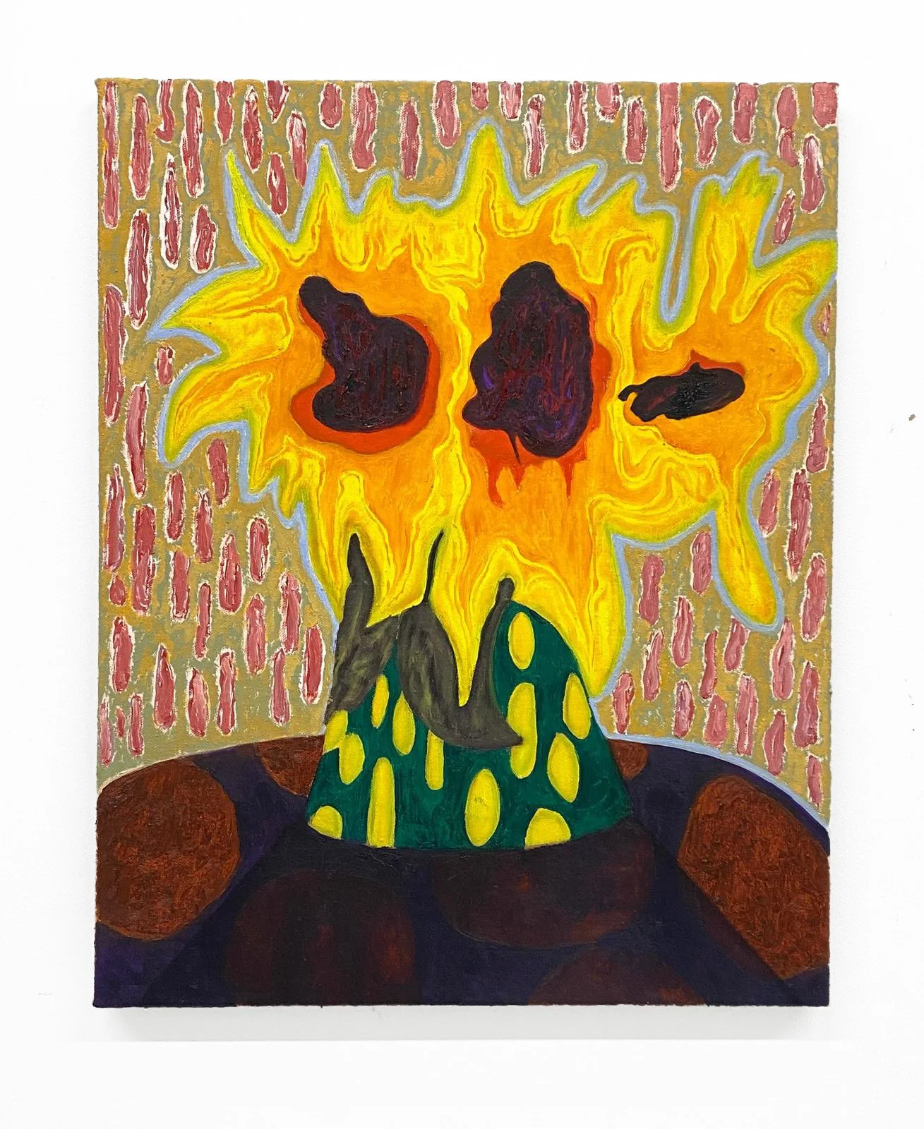 Jared Deery, Some flowers on a table in Puglia, 2026, Oil on Canvas, 18 × 24 in.jpg