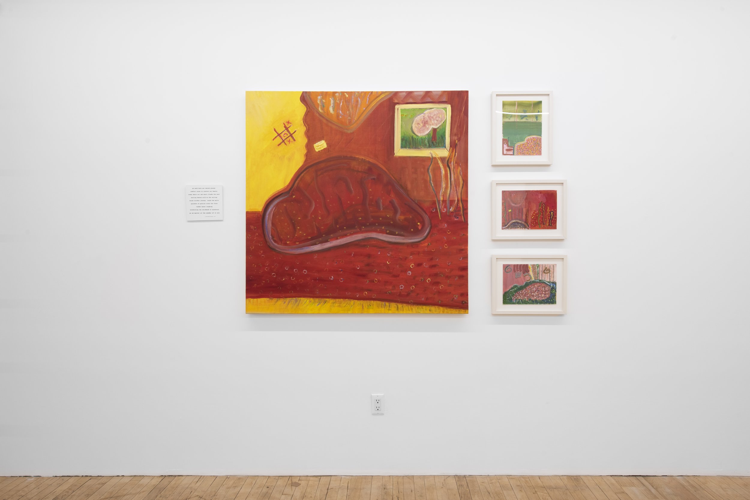 Kin Terrains, 2026, Bascha Mon Solo Show, Tappeto Volante installation view
