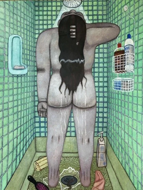 Nora Riggs, Bather, 2026, Oil on canvas, 40 x 52 inches