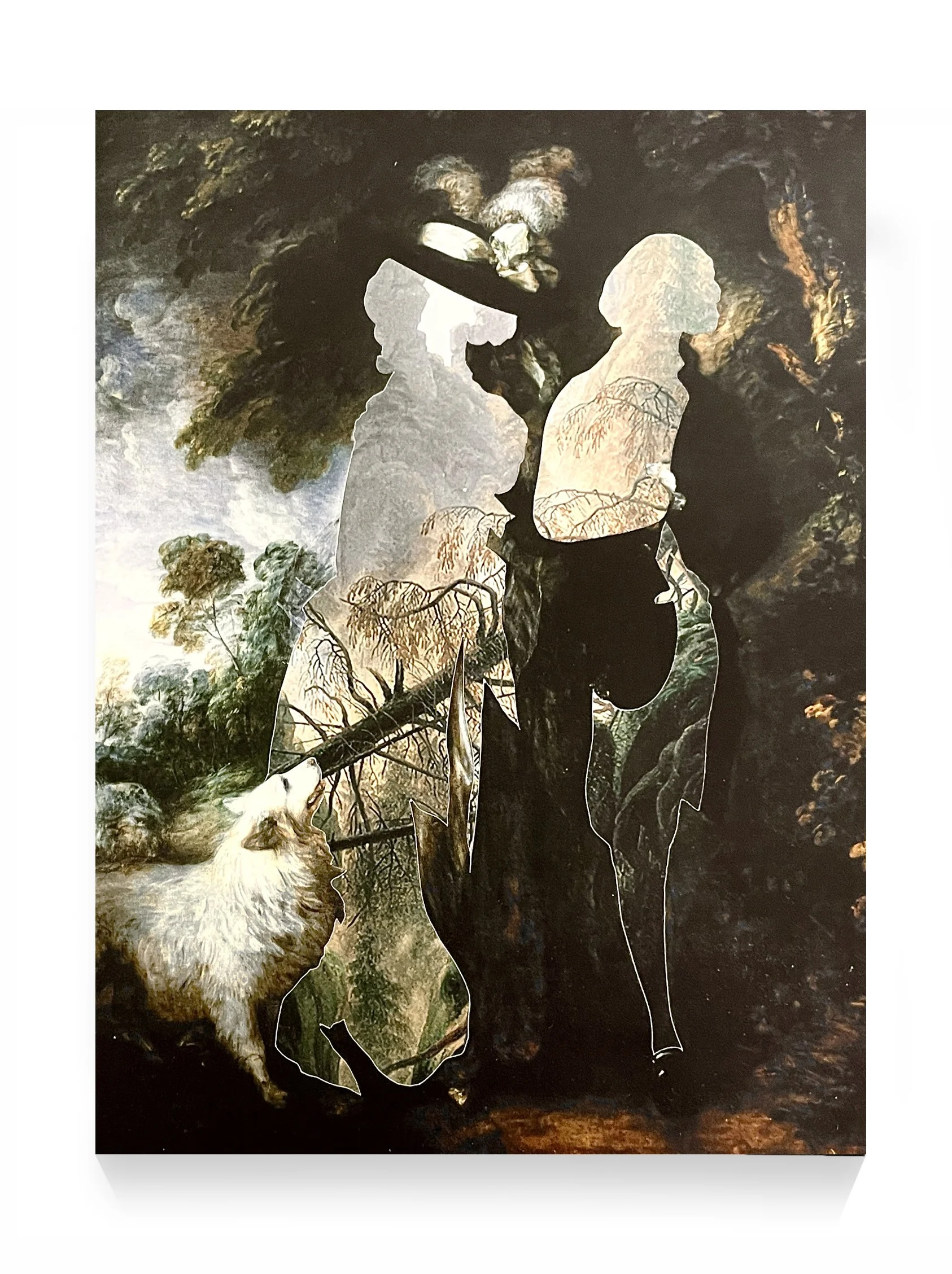 Alessandro Gioiello, Passeggiata nel bosco Walk in the Woods), 2014, Photgraphic collage on paper mounted on board, 12 × 9 in.JPG