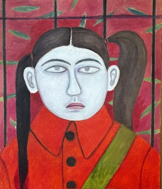 Nora Riggs, Schoolgirl, 2025, Oil on canvas, 16 x 19