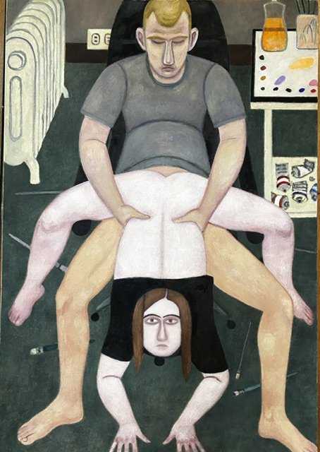 Nora Riggs, Spider, 2025, Oil on canvas, 36 x 52