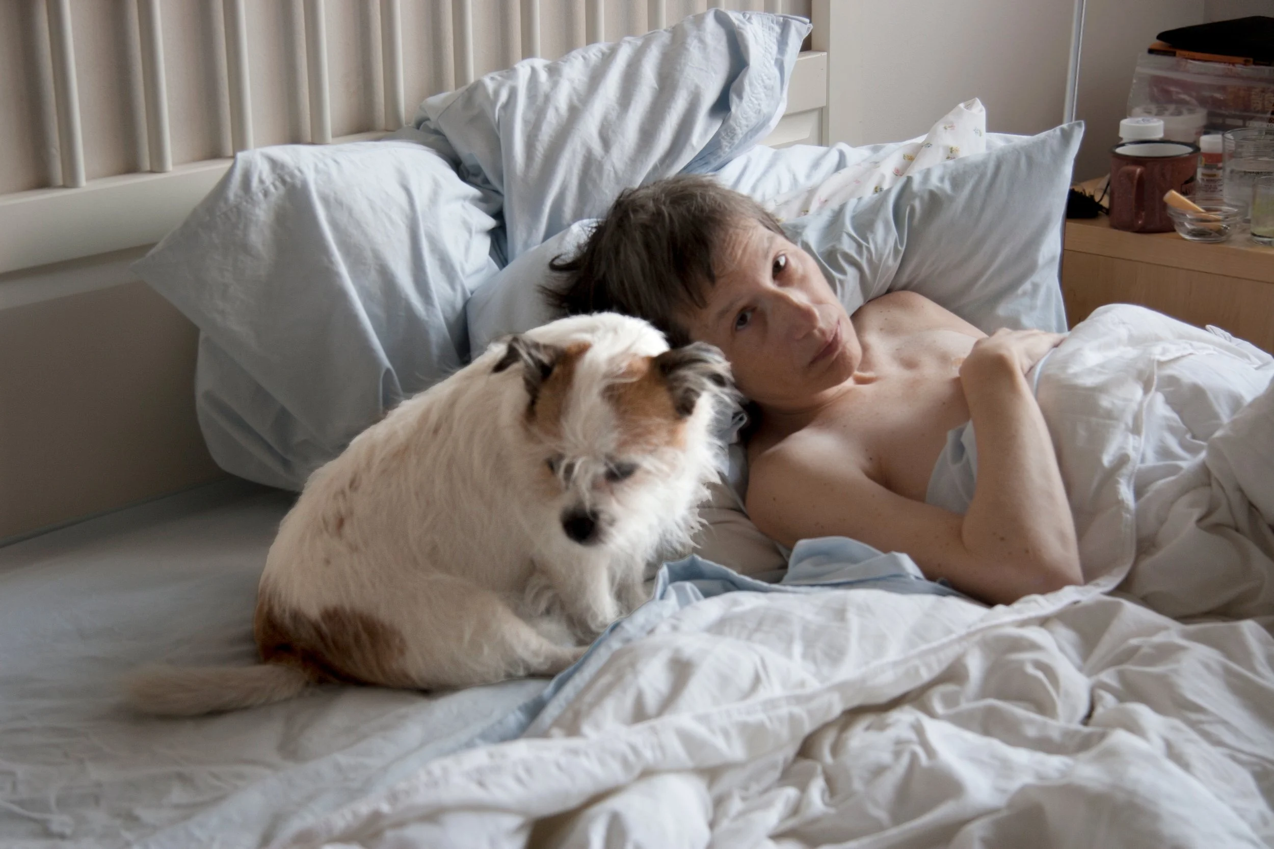 Carol Saft, Mere with Iggy, 2011, chromogenic print, 8 × 11.5 in, edition 1/5