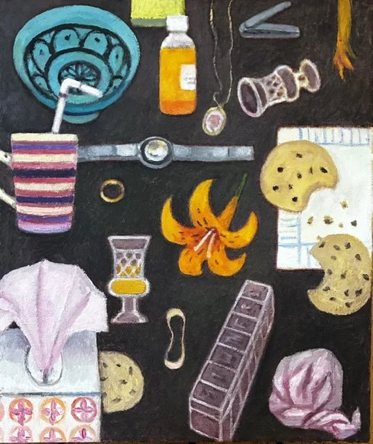 Nora Riggs, Still Life With Kleenex, 2026, Oil on canvas, 16 x 19 inches
