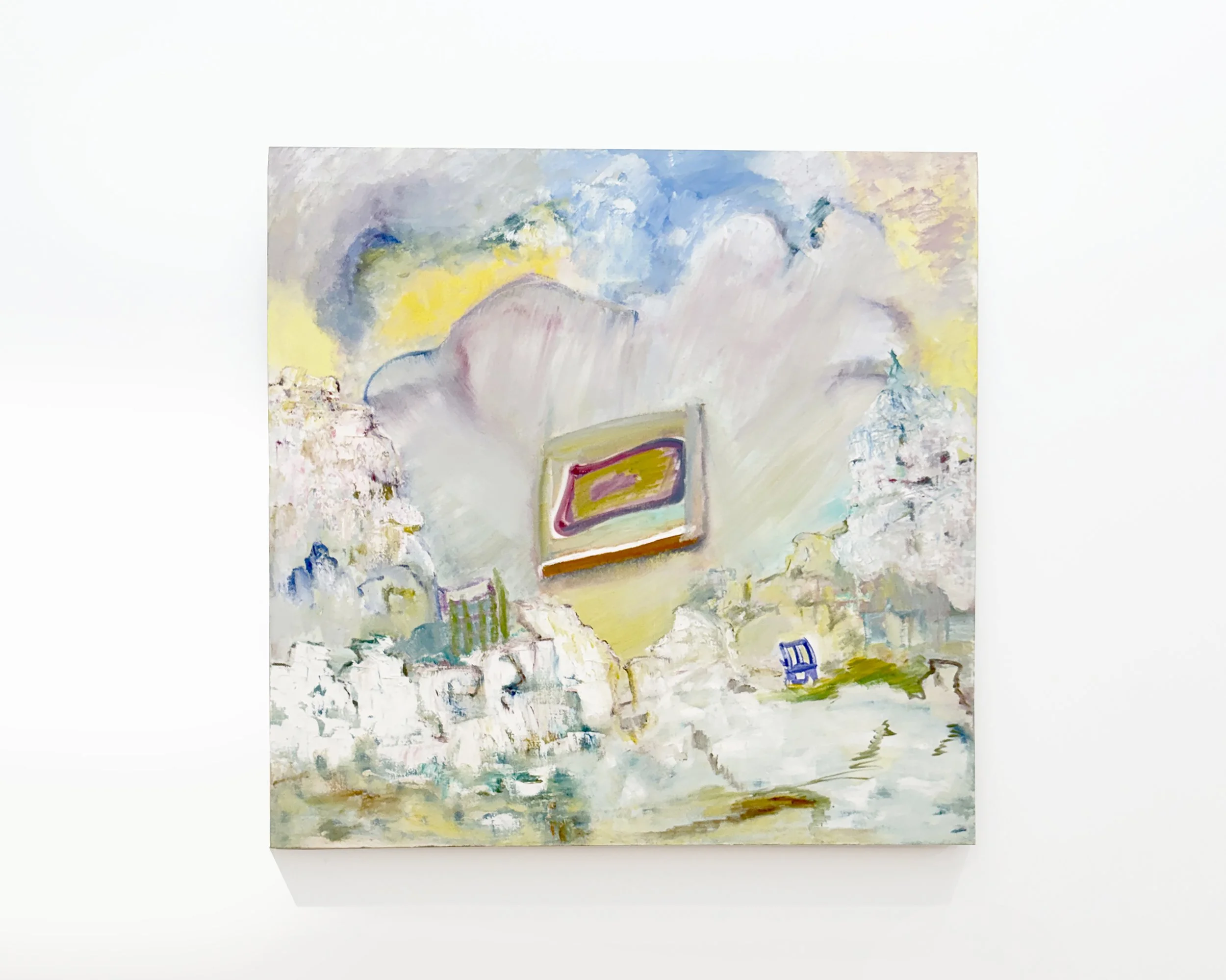 Bascha Mon, Joie The Vivre, 2012, oil on linen, 48 × 48 in