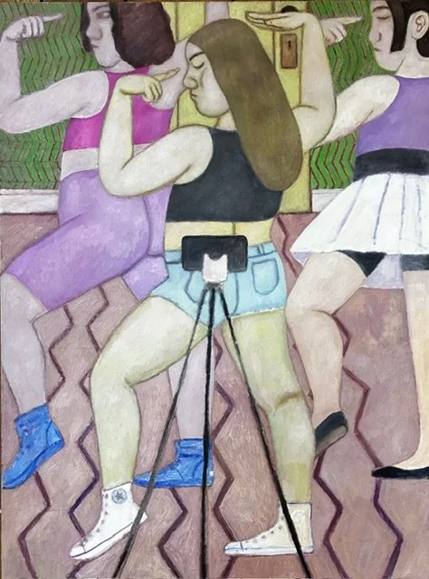 Nora Riggs, Performance, 2026, Oil on canvas, 35 x 47 inches