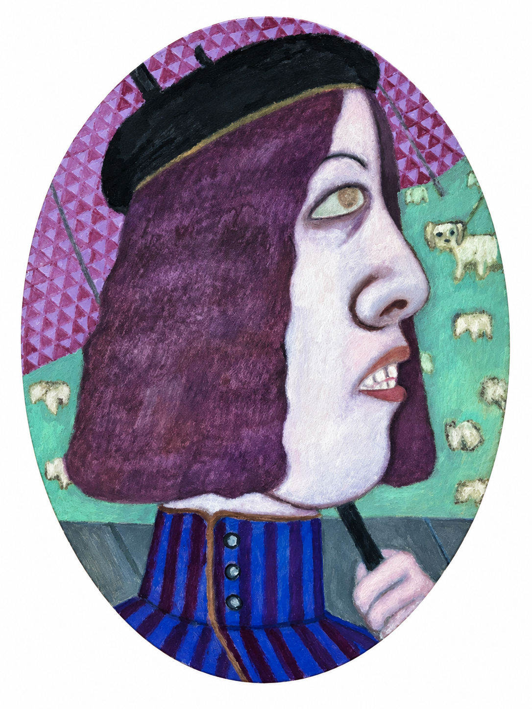 Nora Riggs, Cameo 3, 2026, Oil on canvas, 18 x 24