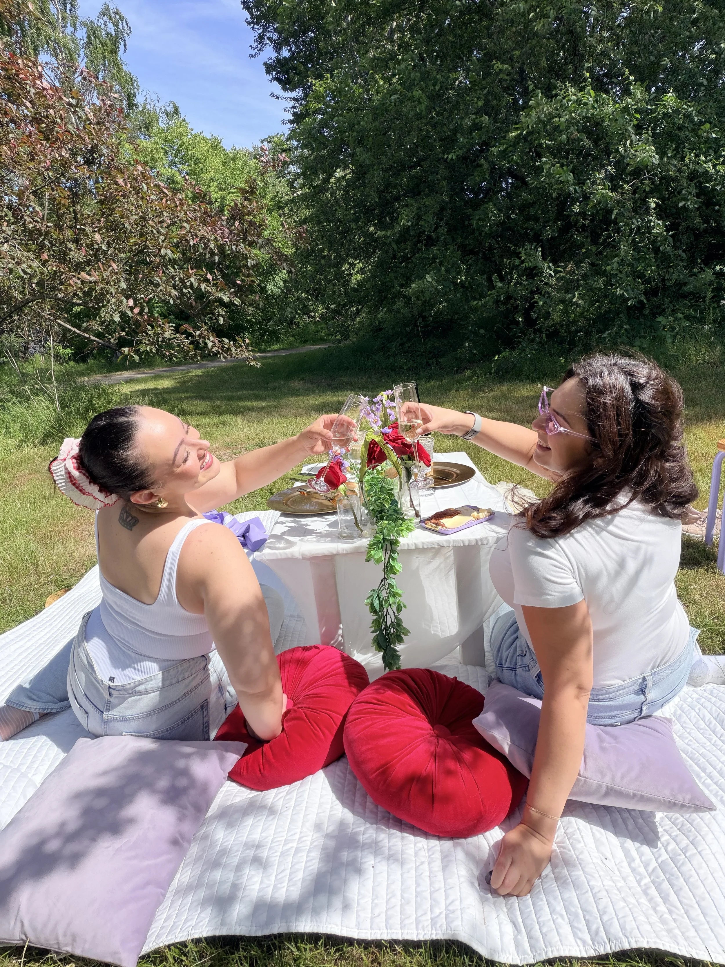 Diona and Mariah picnic party celebrate