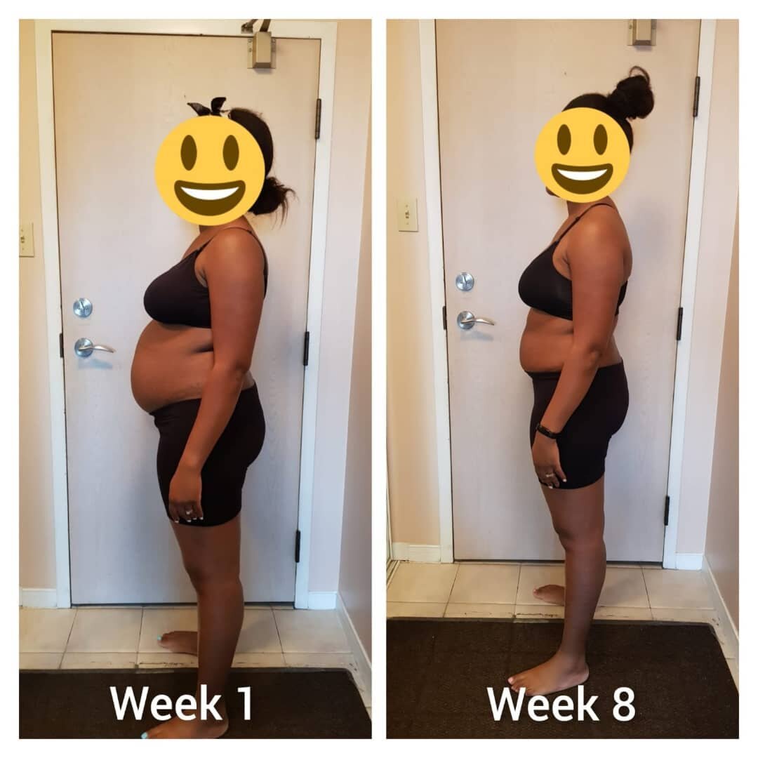 The results are in from my inaugural batch of the 'Genesis' On Demand program. See for yourself!!!

Technique used: Conscious healthy eating via portion control, better food choices, consistent exercise, rest days and a strong group support for susta