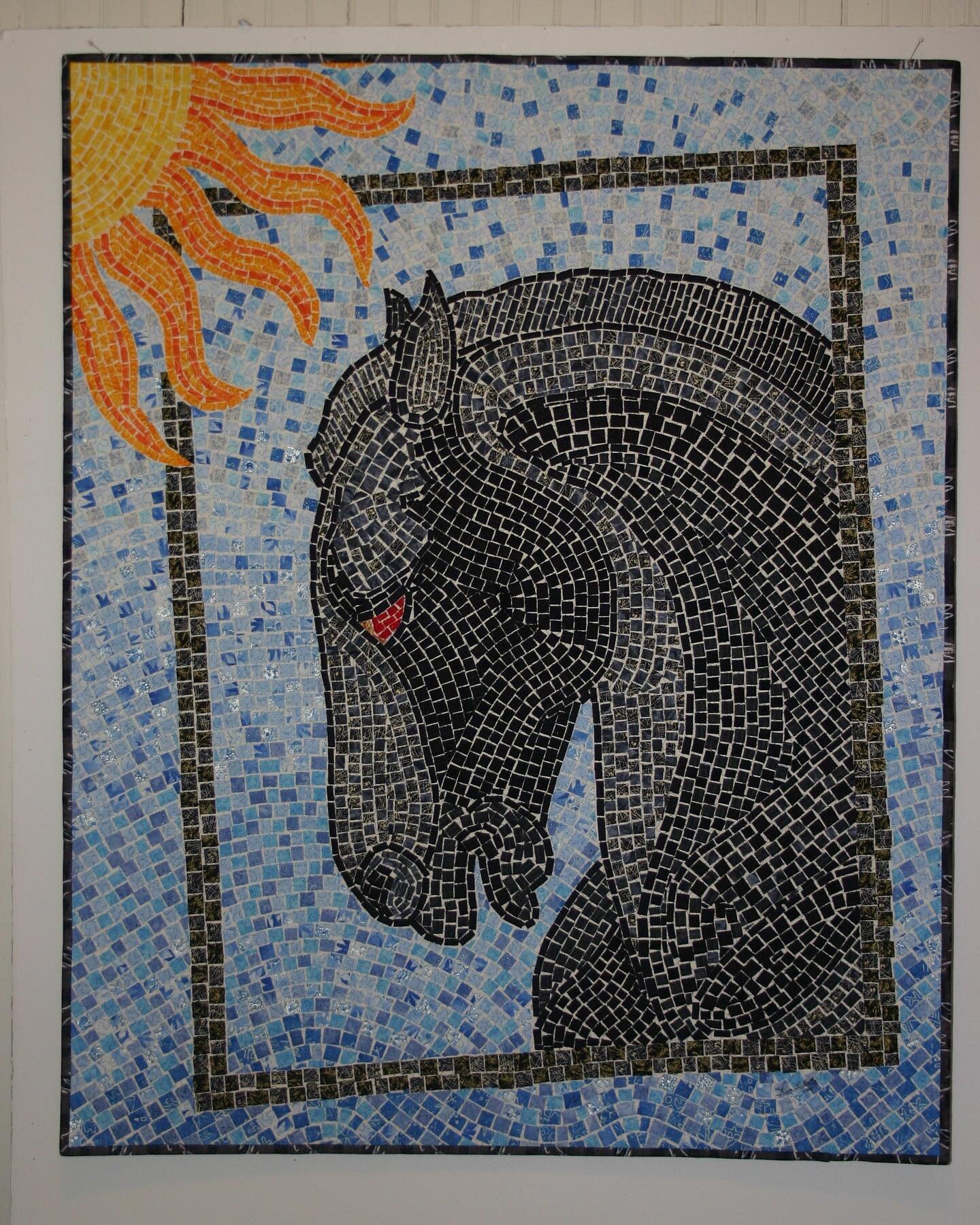 Looking back to past works

#artquilt #horseart