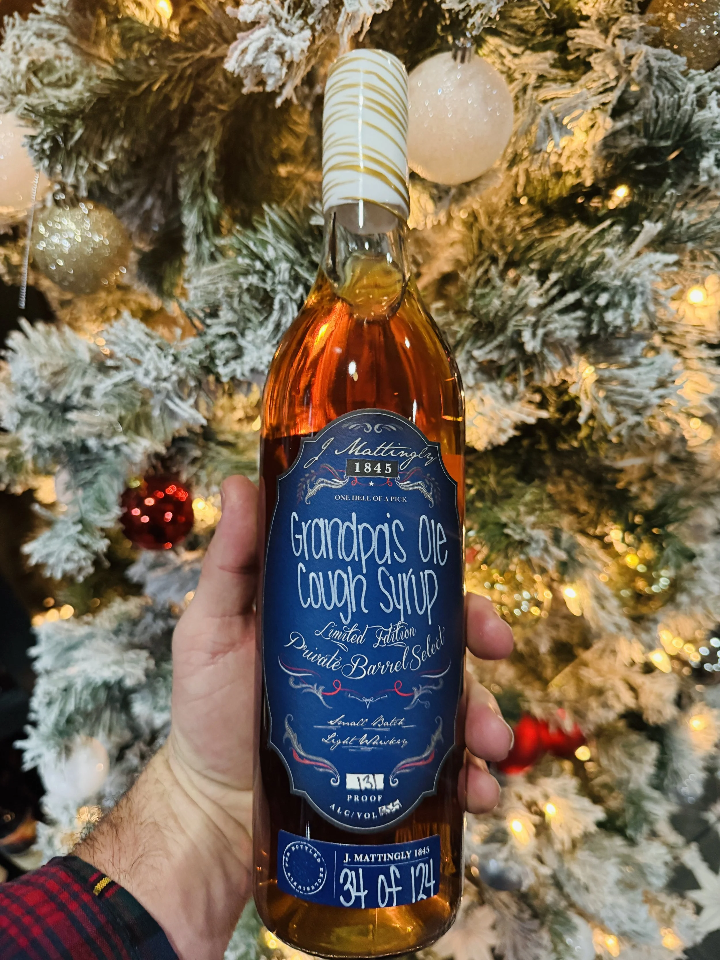 20th Day of Christmas: J. Mattingly Grandpa's Ole Cough Syrup 131 Proof
