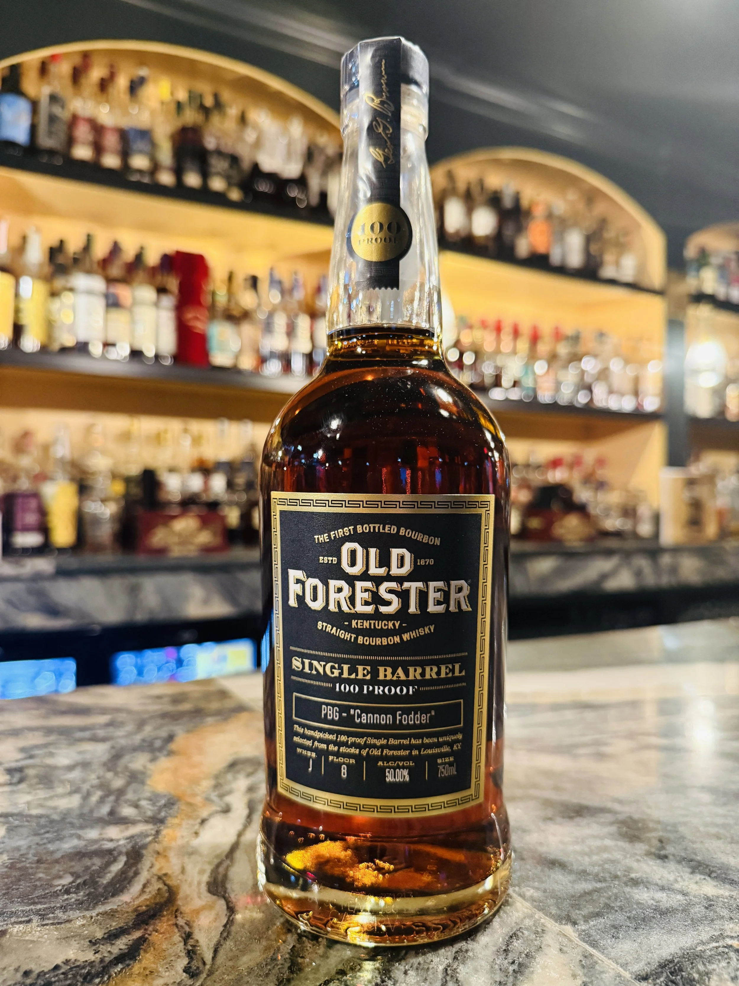 Old Forester 100 Proof Barrel Pick 'Cannon Fodder'