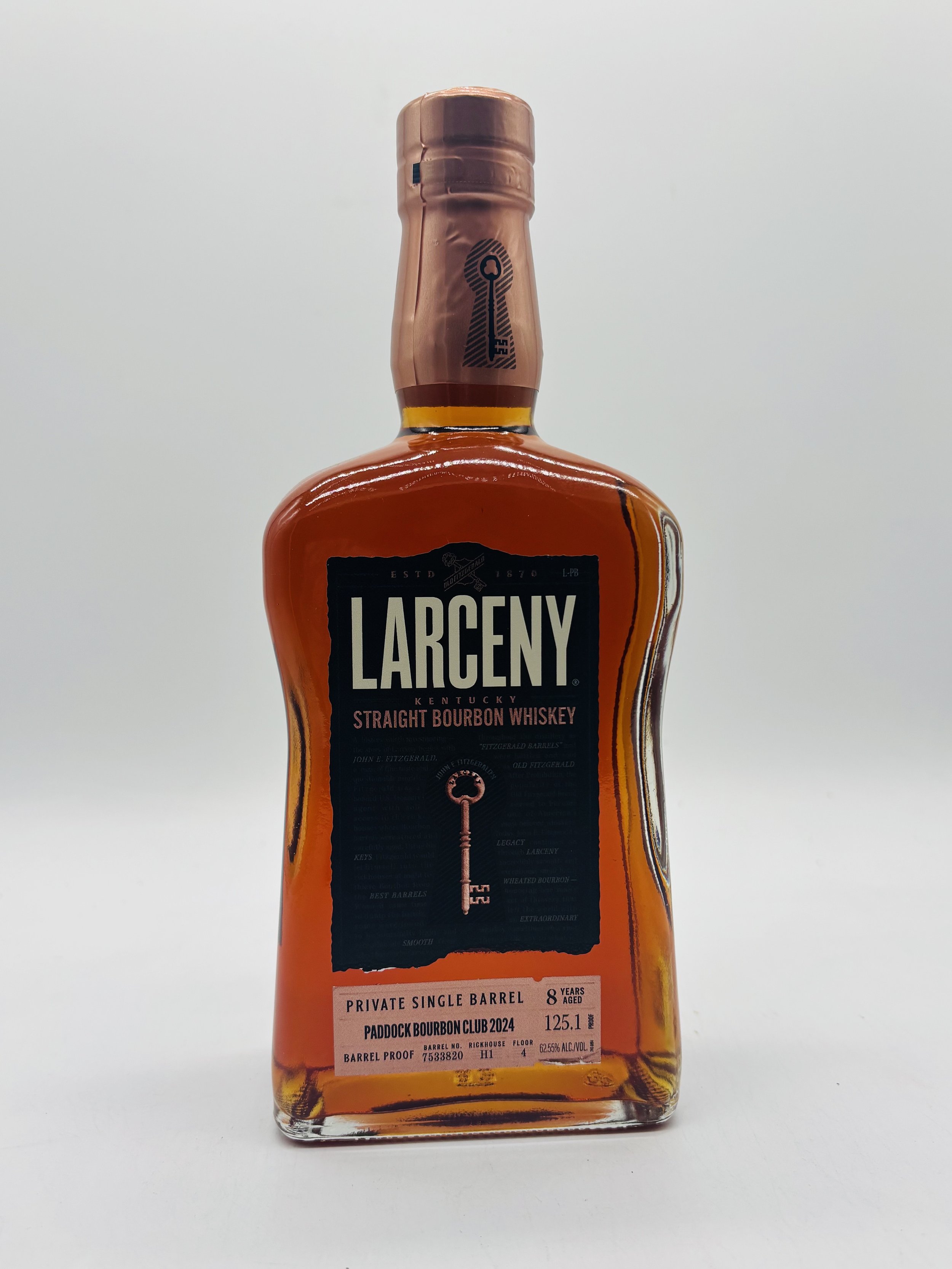 Larceny Paddock Bourbon Club Barrel Pick '24